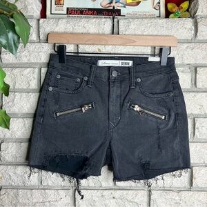Lovers + Friends Black Denim Shorts